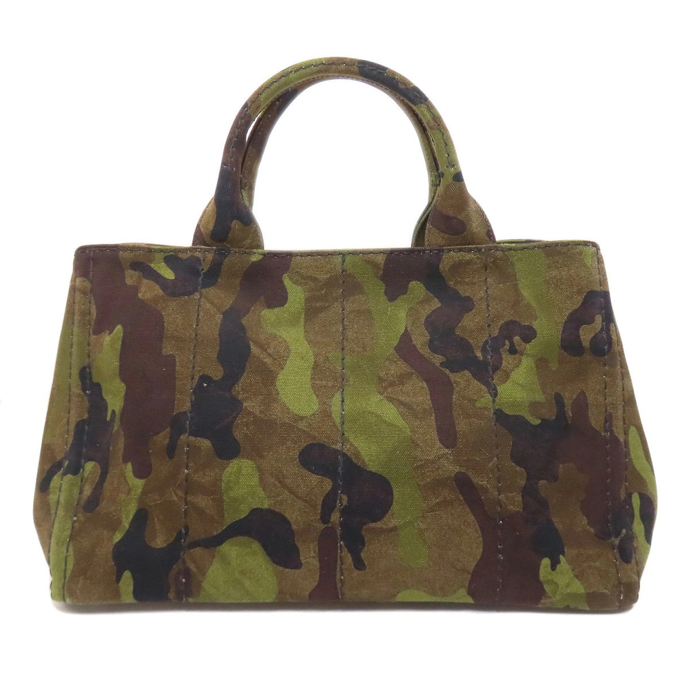 Prada Canapa Handbag Camouflage Canvas